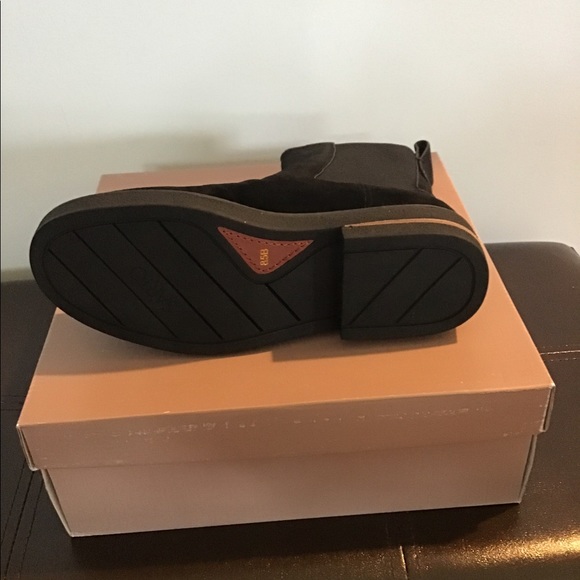 🏖 Bellina By Franco Sarto - Black Suede Boots - New in Box - Size 8 1/2 M - Picture 2 of 6